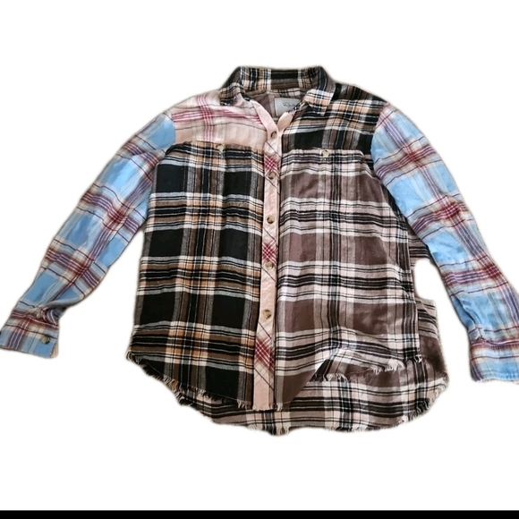 Rails Womens Multi-Color  Chelsea Plaid Flannel Top XS - Picture 9 of 14